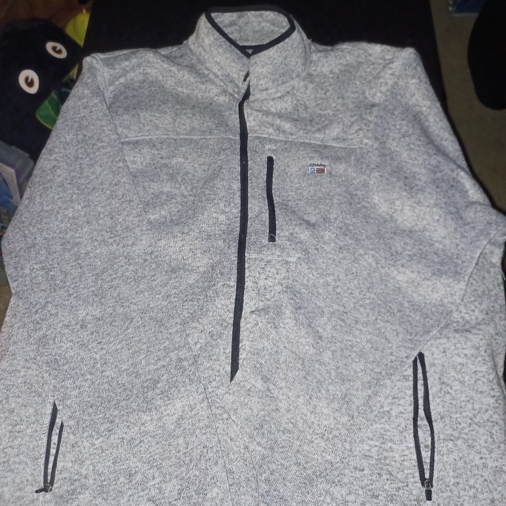 Ralph Lauren Chaps Brand Heathered Zipup Jacket Big Mans Size 4XL New W/tags 4X